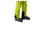 Pantalon de ski et chaussures de ski fluo.