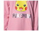 Un sweat à capuche rose avec Pikachu et le logo Pokemon.