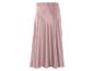 Une jupe en satin rose.