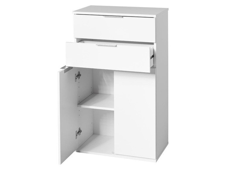 Aller en mode plein écran : LIVARNO home Meuble bas Liverpool, 57,6 x 94,8 x 32,9 cm, blanc - Image 5