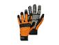 Gants de travail PARKSIDE orange et noirs avec éléments réfléchissants