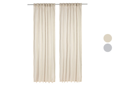 LIVARNO home Lot de 2 rideaux, 135 x 254 cm