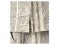 Tissu rayé dans des tons gris et beige, avec une texture visible.