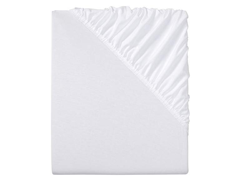 Un drap housse blanc