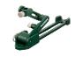 Une gabarit d'angle et de cercle Parkside vert.