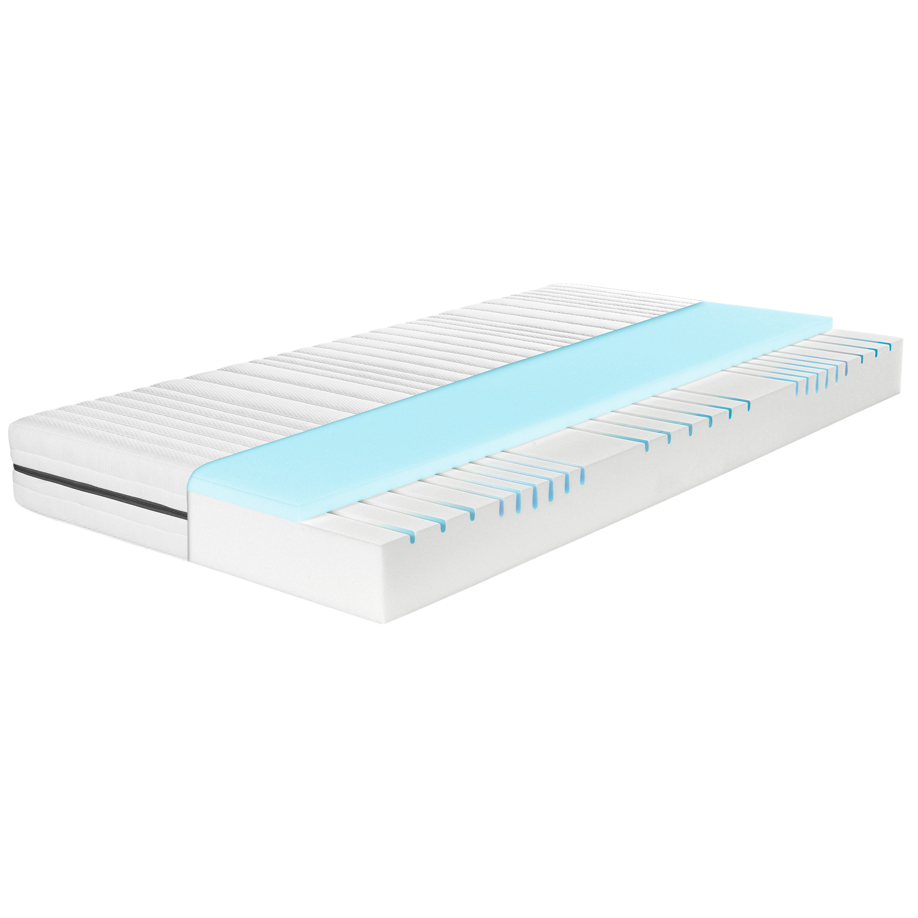 LIVARNO home Matelas en mousse froide Comfort, 7 zones, H2/H3 (H3, 160 x 200)
