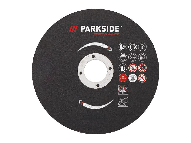 Disque Parkside Performance pour meuler et couper avec des instructions de sécurité.