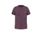 T-shirt de sport violet à manches courtes avec un motif subtil.