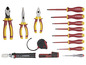 Un ensemble d'outils Parkside, comprenant des pinces, des tournevis et un ruban à mesurer.
