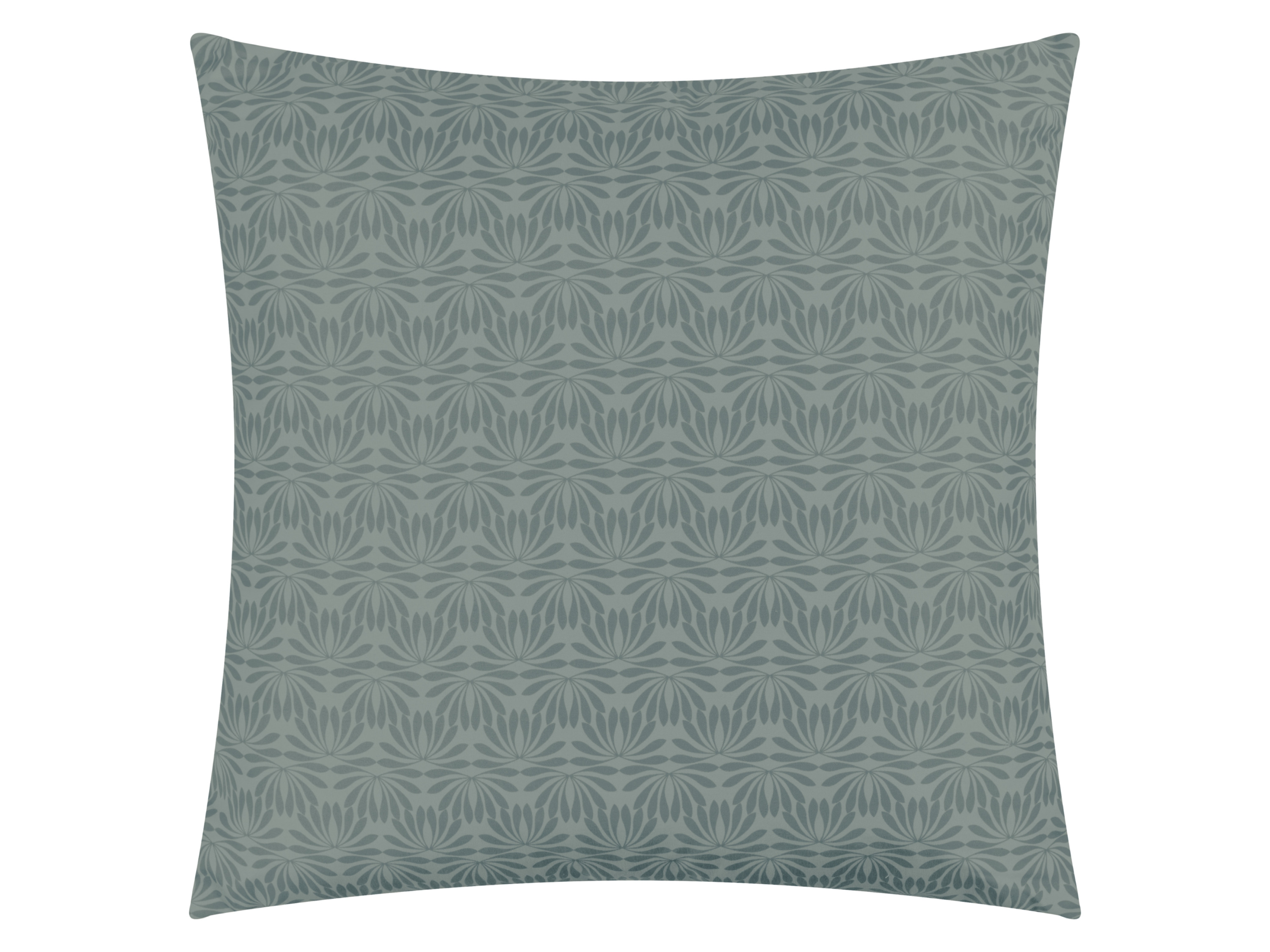 LIVARNO home Coussin décoratif d'extérieur, 40x40cm (ornement vert)