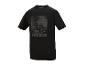 T-shirt noir Parkside avec impression de perceuse.