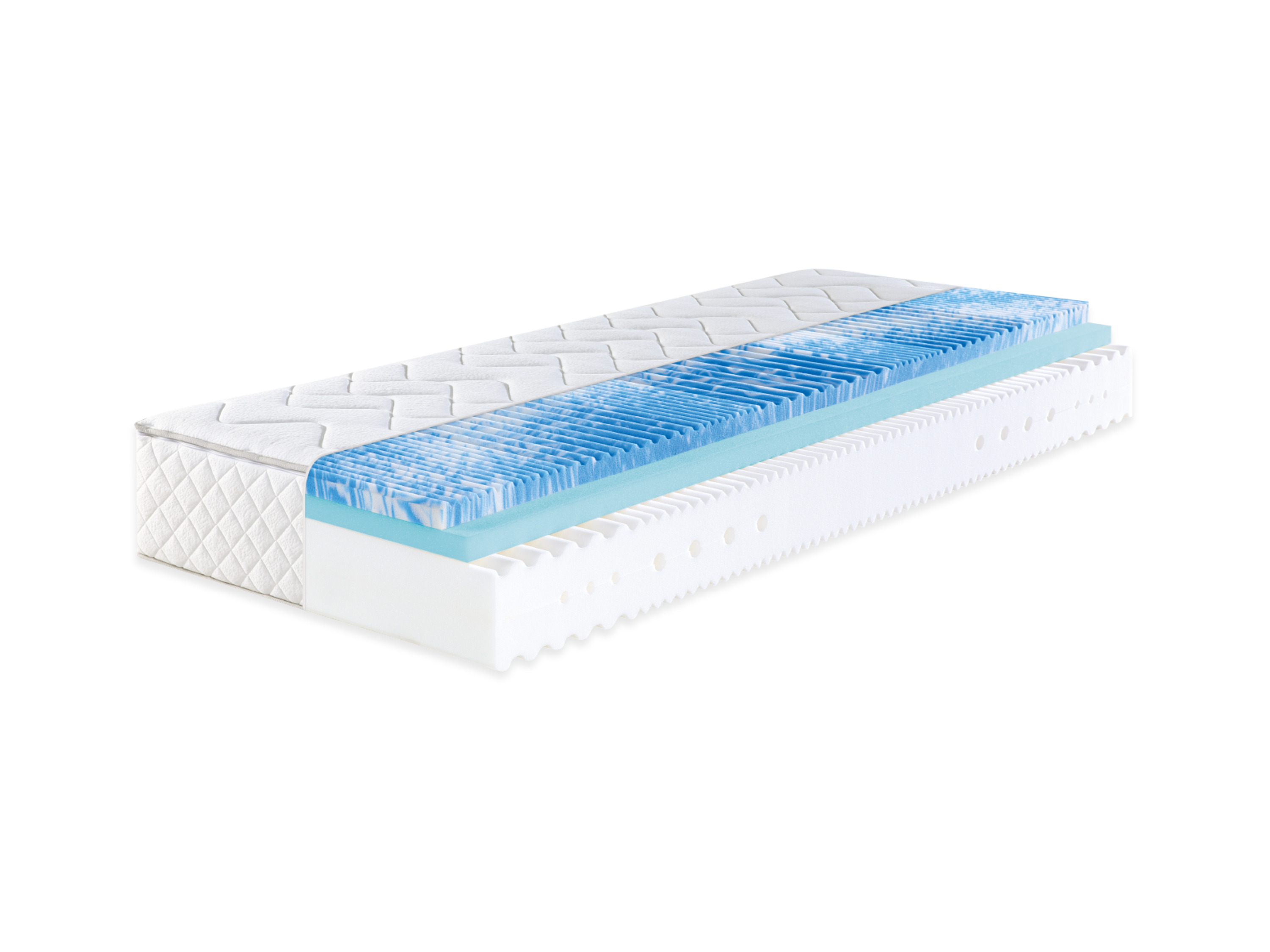 f.a.n. Matelas en mousse froide Sweet Dream XXL, 7 zones, avec surmatelas  (H2, 140 x 190 cm)