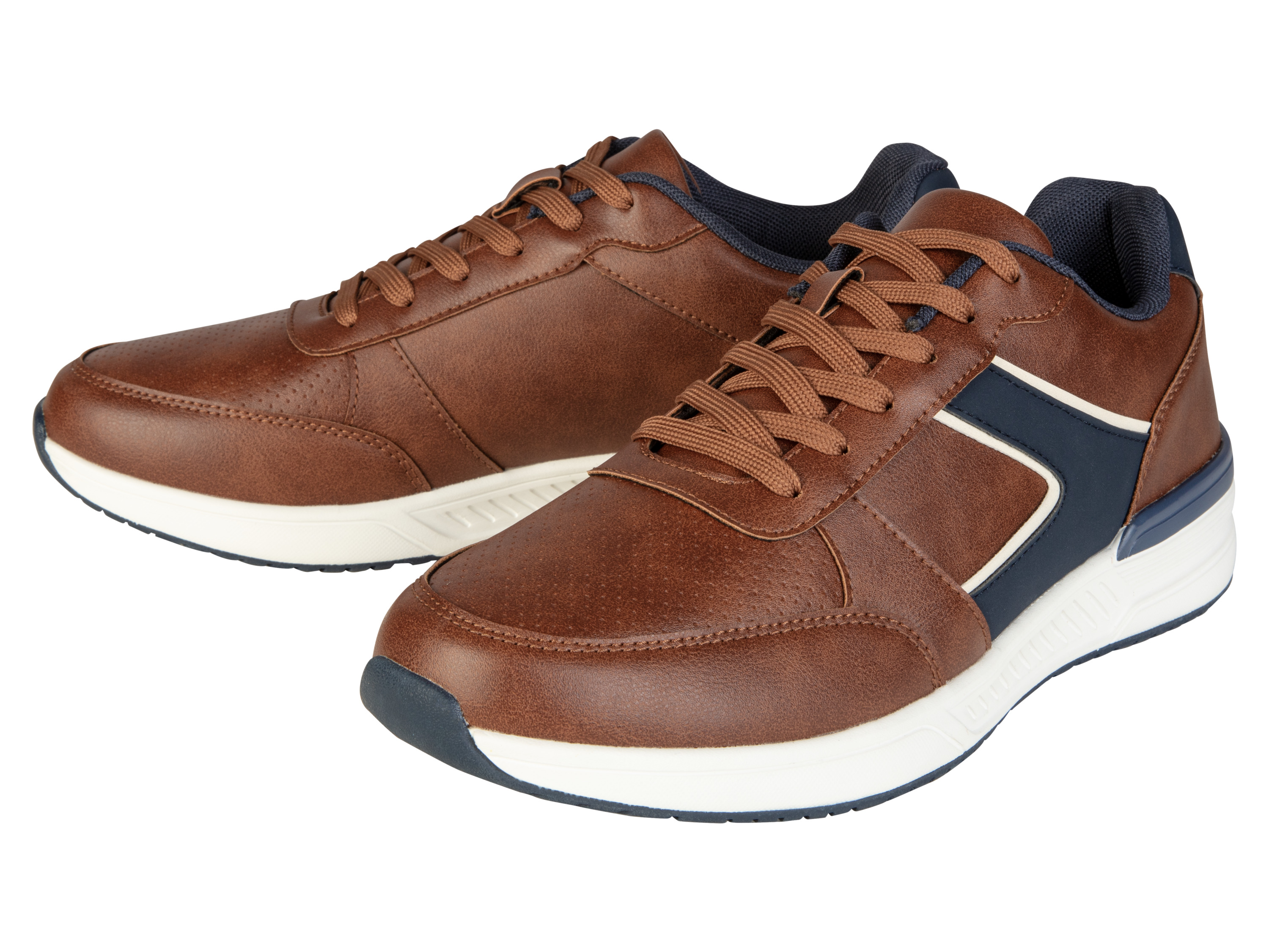 LIVERGY® Sneakers homme (43, marron)