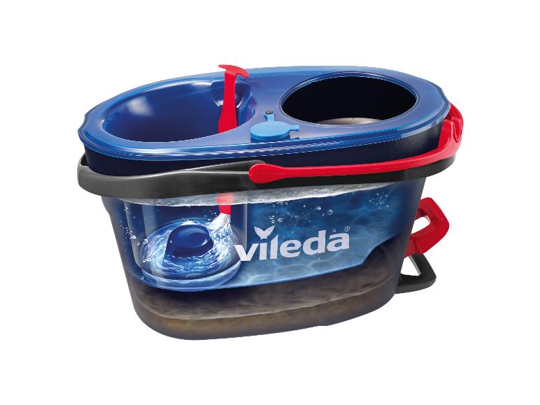 Seau Vileda pour nettoyage avec système centrifuge intégré.
