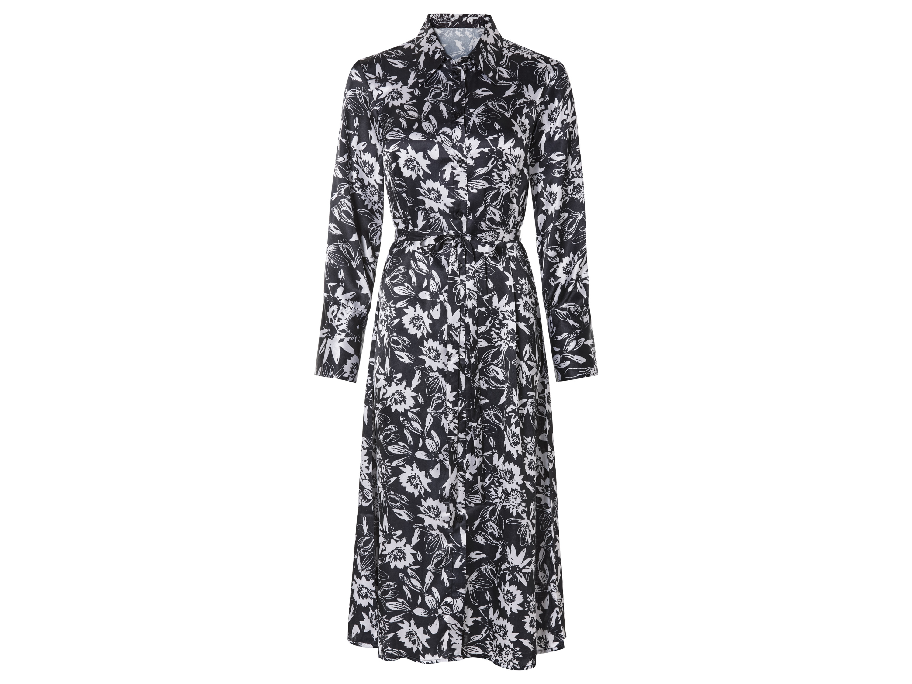 esmara® Robe midi femme (noir/blanc)