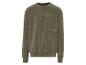 Un sweat-shirt en polaire vert avec une poche et le logo LVG.
