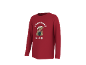 T-shirt rouge à manches longues pour enfants avec un ours de Noël et l'inscription Christmas Club
