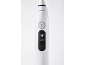 Brosse à dents électrique blanche avec fonction de nettoyage de la langue