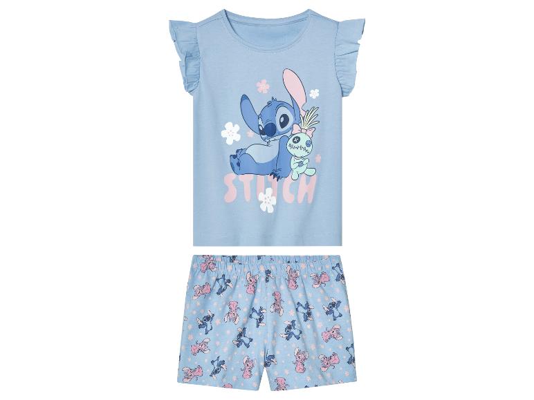 Pyjama fille Stitch : haut et short, motif Stitch et Angel.