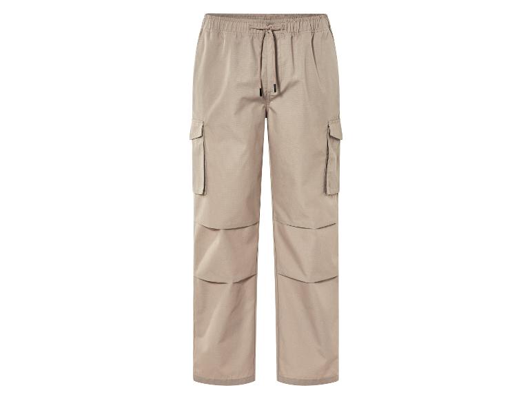 Pantalon Cargo Homme En Coton Léger - Taille élastique Avec Cordon, Coupe Décontractée