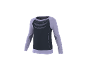 Maillot de sport à manches longues pour homme, gris foncé et violet clair