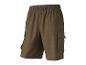Short cargo kaki avec taille élastique et poches latérales.
