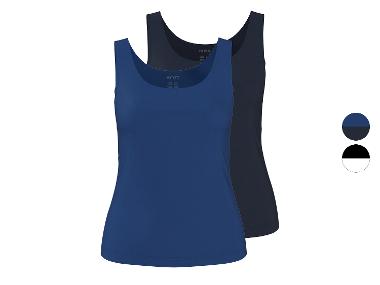 ESMARA® Lot de 2 débardeurs femme