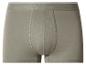 Caleçon boxer en coton gris avec ceinture élastique blanche
