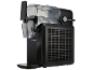 Machine noire à glace ou boissons glacées avec réservoir transparent.