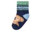 Chaussette enfant rayée avec motif d'ours