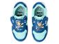 Baskets pour enfants avec personnage de dessin animé, bleues et turquoise.