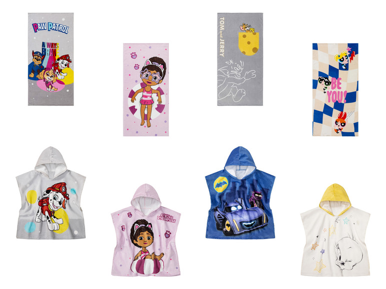 Aller en mode plein écran : Serviette ou poncho de plage enfant - Image 1