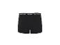 Boxer noir pour homme avec inscription blanche sur la ceinture.