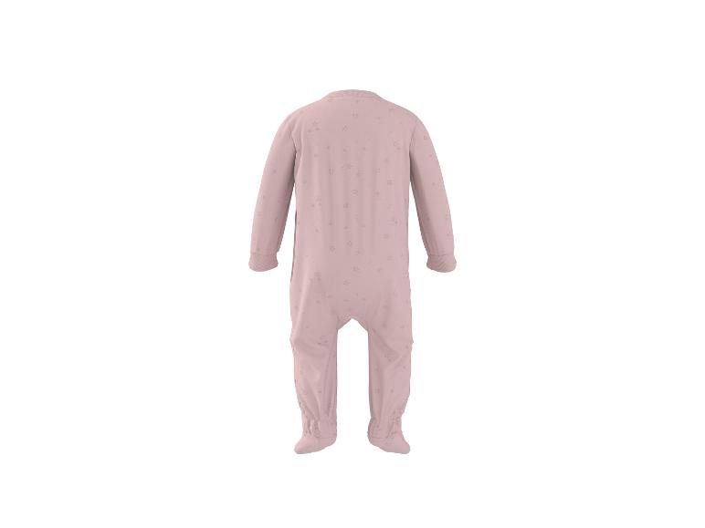 Pyjama bébé rose à motif étoiles, vue arrière.
