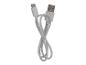 Un câble USB-C vers USB blanc, enroulé.