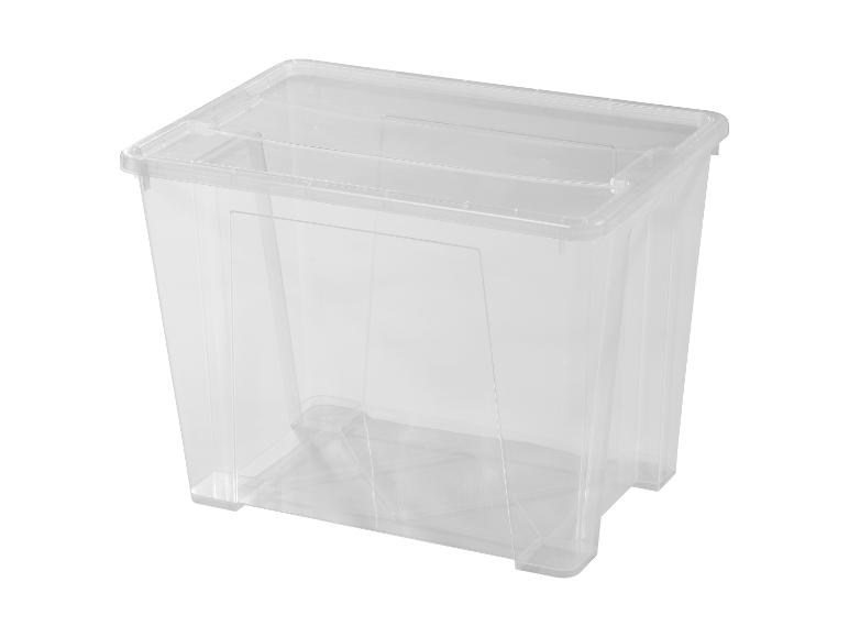 Boîte de rangement transparente avec couvercle