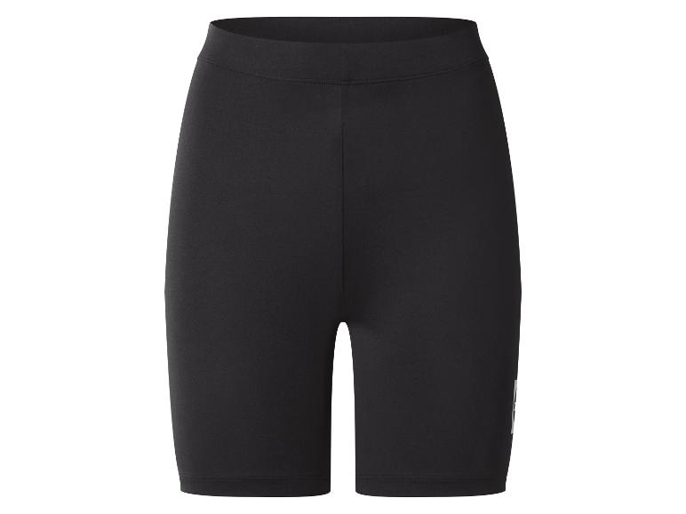 Short de cyclisme noir pour femme à taille haute