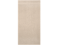 Serviette de bain beige dépliée.
