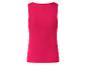Débardeur côtelé fuchsia pour femme, vue arrière.