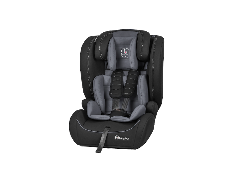 Siège-auto pour enfant BABYGO Freemove I-Size noir et gris.