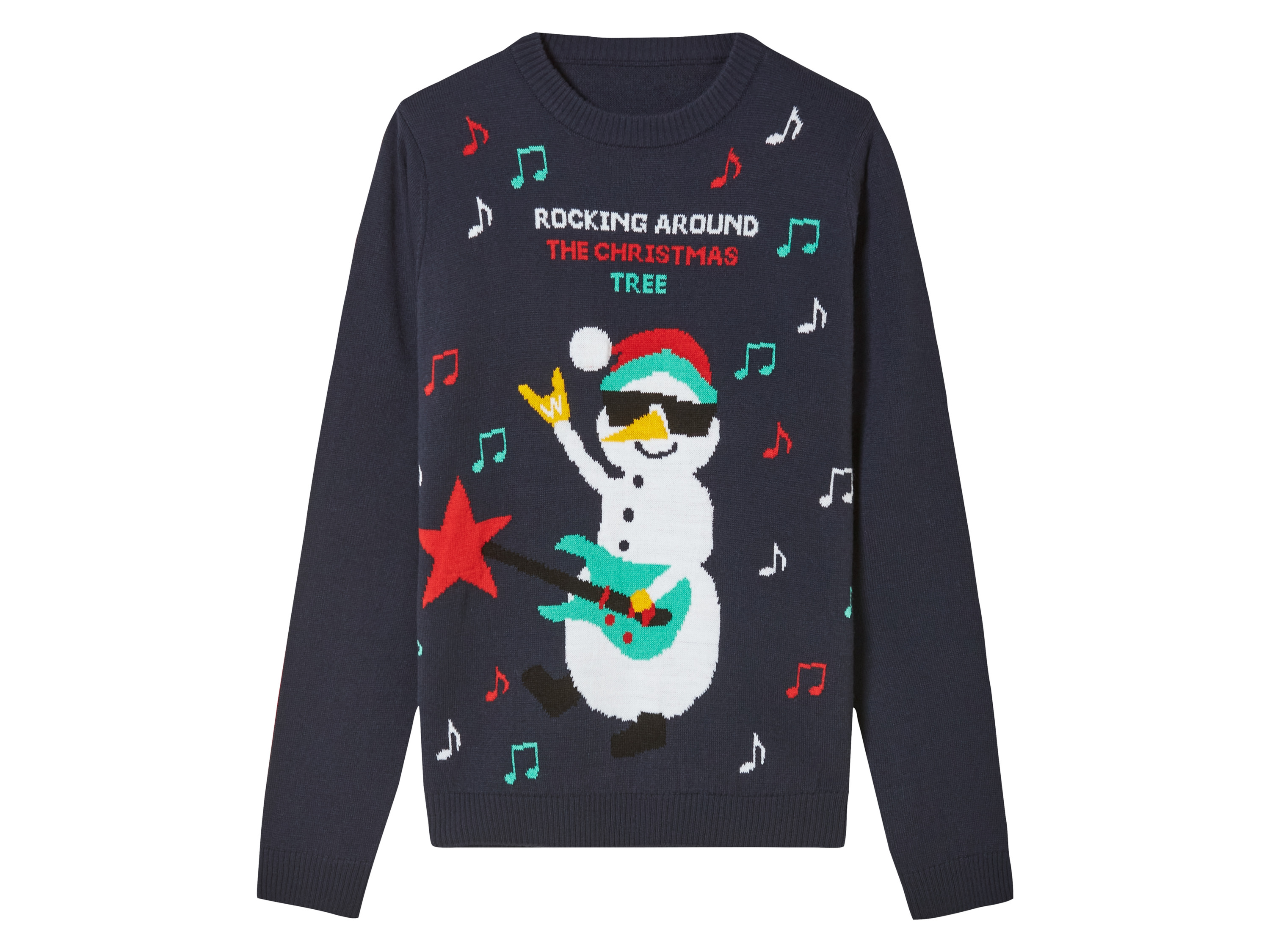 pepperts!® Pull de Noël à LED garçon (10-12 ans, bleu marine)