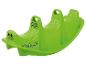 Balançoire à bascule verte en forme de crocodile pour enfants