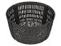 Panier en plastique noir avec fentes pour friteuse à air
