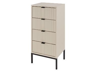 LIVARNO home Commode, 40 x 33 x 84,9 cm, beige/noir