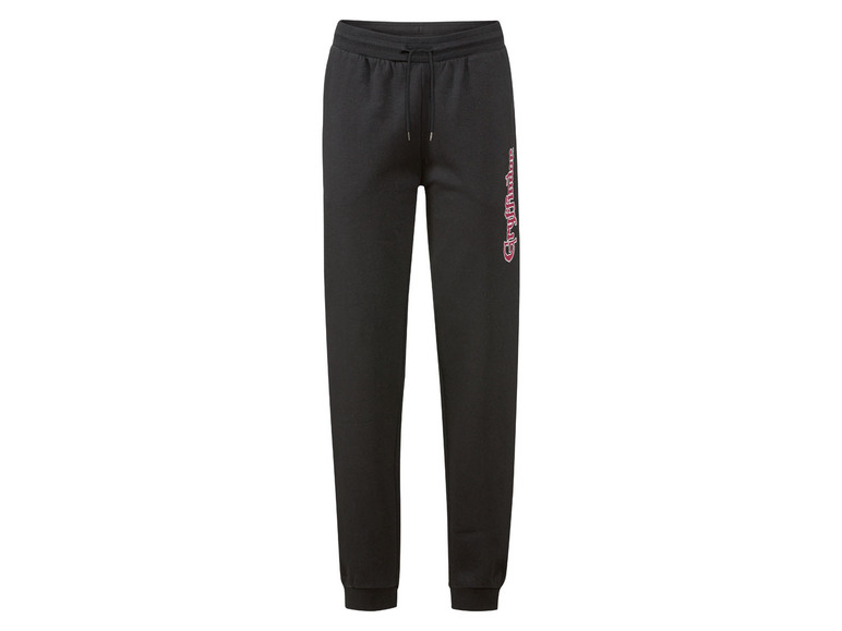 Pantalon de survêtement noir avec le logo 'Champion'.