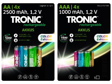 TRONIC® - Piles rechargeables x4 AA ou AAA 