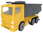 Camion à benne basculante jaune jouet.