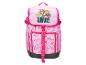 Sac à dos rose pour enfants avec un chien de dessin animé et le texte « WE'VE GOT WINGS TO SAVE! »