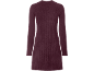 Robe en maille pour femme de couleur bordeaux
