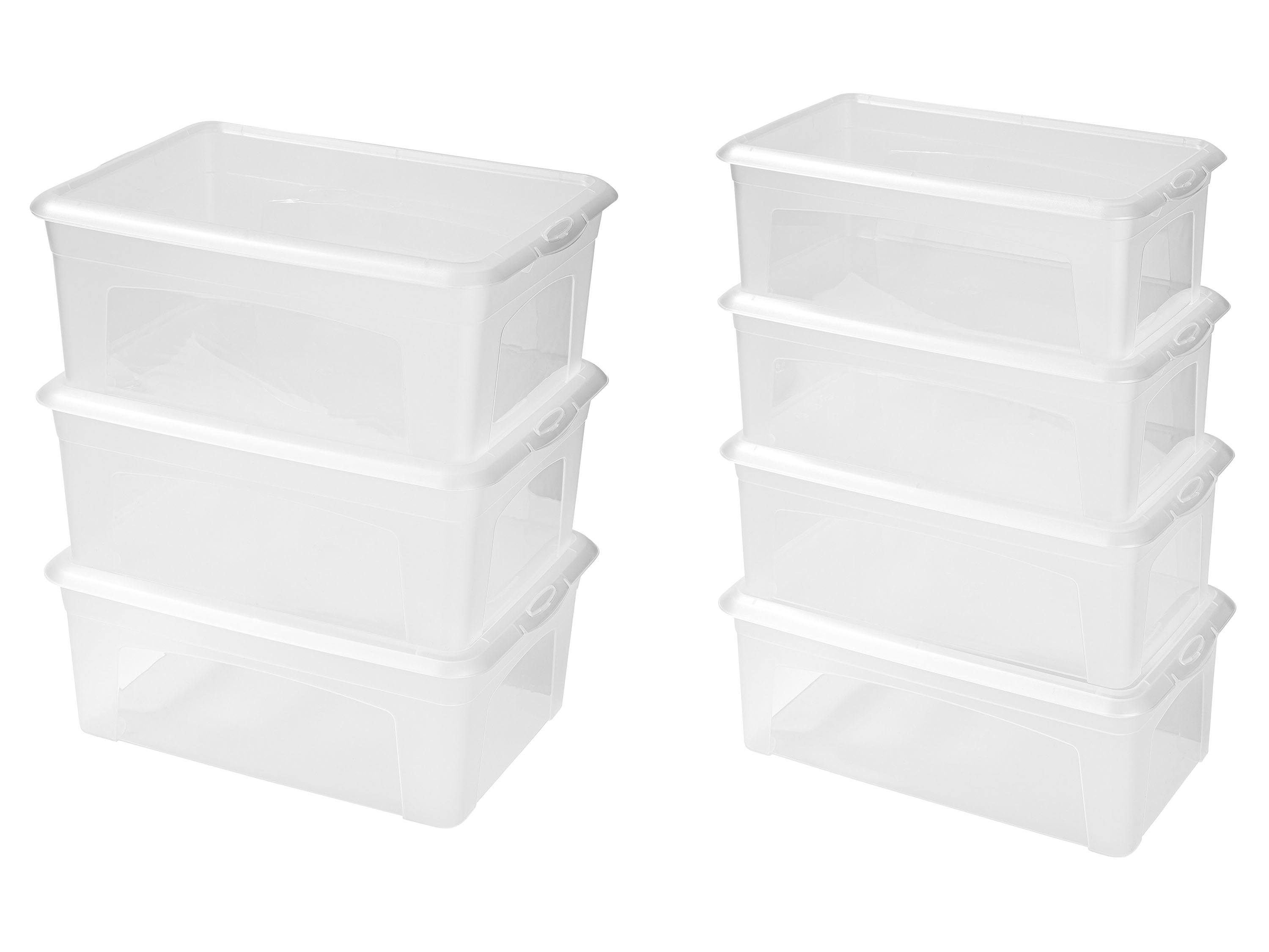 LIVARNO home Lot de boîtes de rangement, 5 ou 10 L